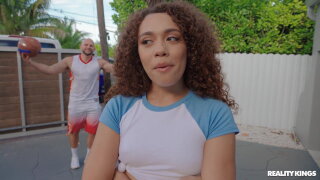 Perverted ebony teen incredible interracial clip 