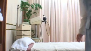 Japanese girl fucked in front of in a massage parlor 