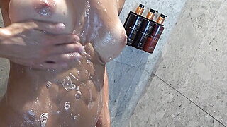 Oiled Up Handcuffed Fun For Big Tits Fit MILF 