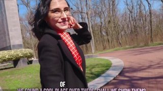 Let's walk in Nature - Public Agent PickUp Russian Student to Real Outdoor Fuck / Kiss Cat 