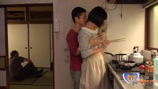 Chinese Cougar Can't Fight Back Him in Home Kitchen 